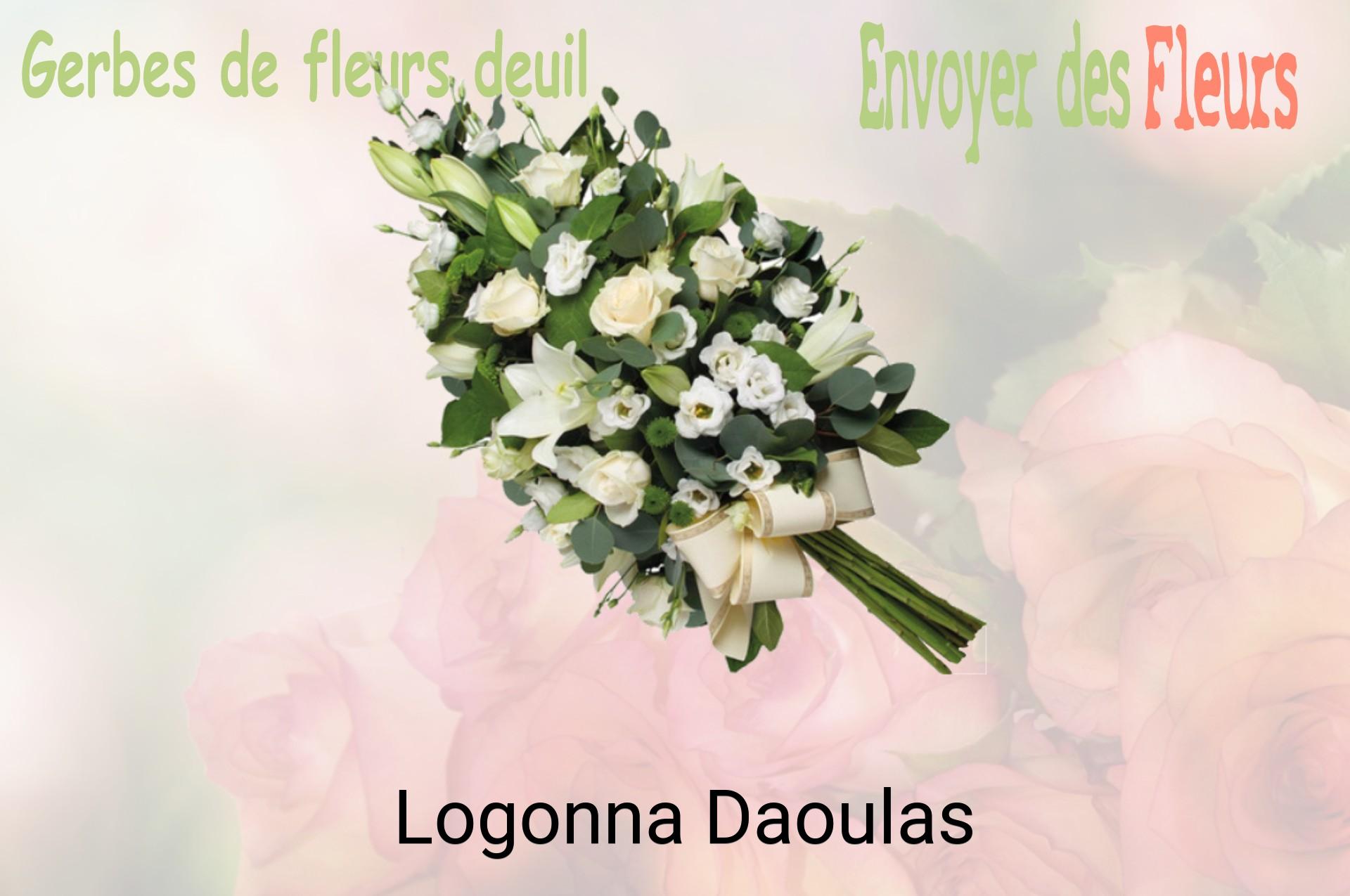 Gerbe de fleurs de deuil livrée à Logonna-Daoulas